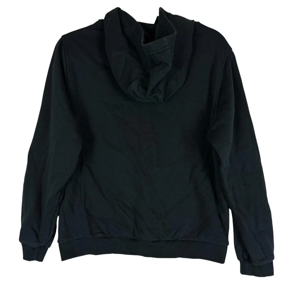 Nike Hoodie Youth XL Black Pullover Fleece Sweatshirt Swoosh Logo Embroidered